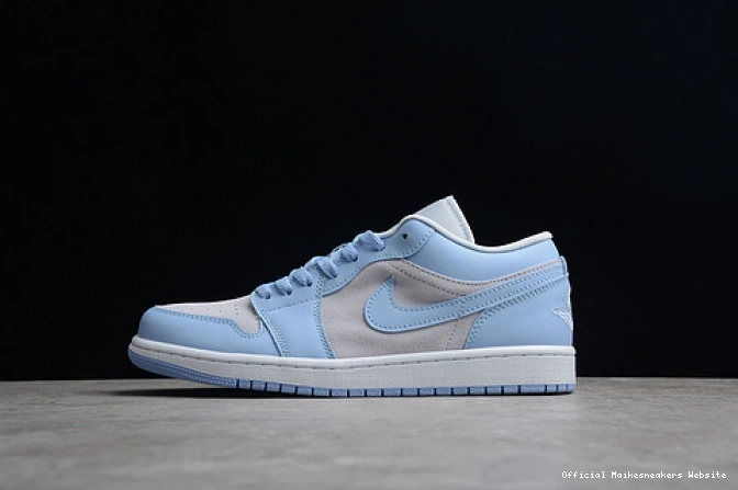 Official Maikesneakers DC0774-050 1 Low University (W) Blue Jordan 0716